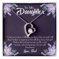 thumbnail image 2 of To My Daughter From Heaven From Dad Forever Necklace w Message Card, 2 of 8