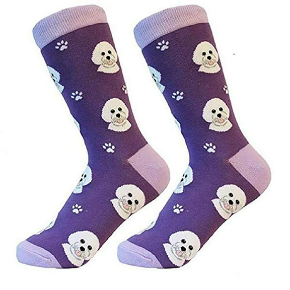Bichon Frise Dog Breed Socks Unisex Sock Daddy by E&S Pets