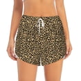 thumbnail image 3 of Uemuo Leopard Print Pattern Women's Athletic Shorts High Waisted Running Shorts with Liner Pockets Gym Elastic Workout Shorts-Small, 3 of 9