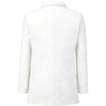 thumbnail image 3 of QHFBli Womens Blazer One Button Notched Lapel Suit Jackets Long Sleeve Lightweight Pocketed Blazer for Bussiness Casual, 3 of 3