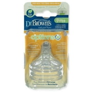 Dr. Brown's 2-Pack Natural Flow Y-Cut Wide-Neck Nipple