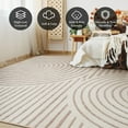 thumbnail image 2 of Boho Area Rug 5x7 Machine Washable Rugs for Living Room Non Slip Soft Carpet Geometric Jacquard Textured Carpet for Bedroom Dining Room Nursery Office Living Room Rug -Beige, 2 of 7