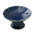 thumbnail image 5 of FashionCha Ceramic Dessert Stand Footed Fruit Plate for Cupcakes Donuts Kitchen Counter Deep Blue, 5 of 9