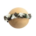 thumbnail image 3 of Tandilla de diadema de flores recién nacida 0-6 meses, Fotografía de floral Cabello de cabello para niños Bautismo Bautismo para bebés Estilo C, 3 of 8