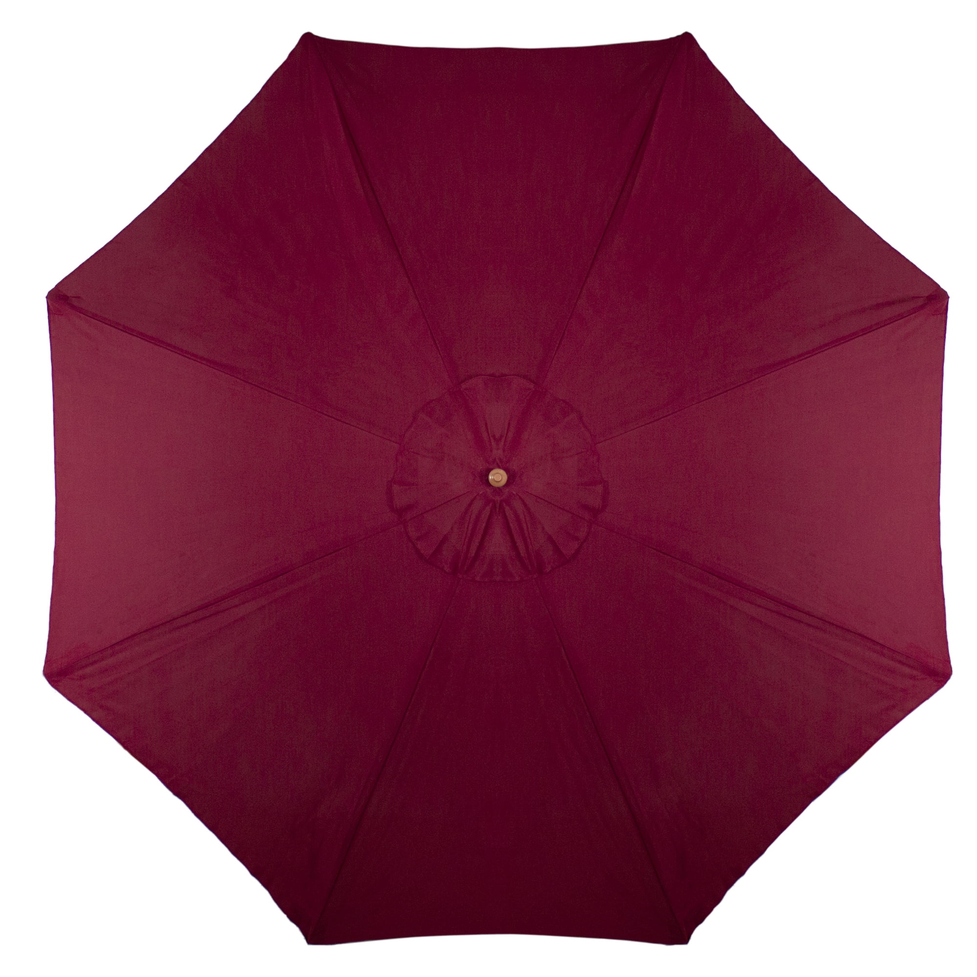 Northlight 8.5ft Outdoor Patio Market Umbrella with Wooden Pole, Burgundy
