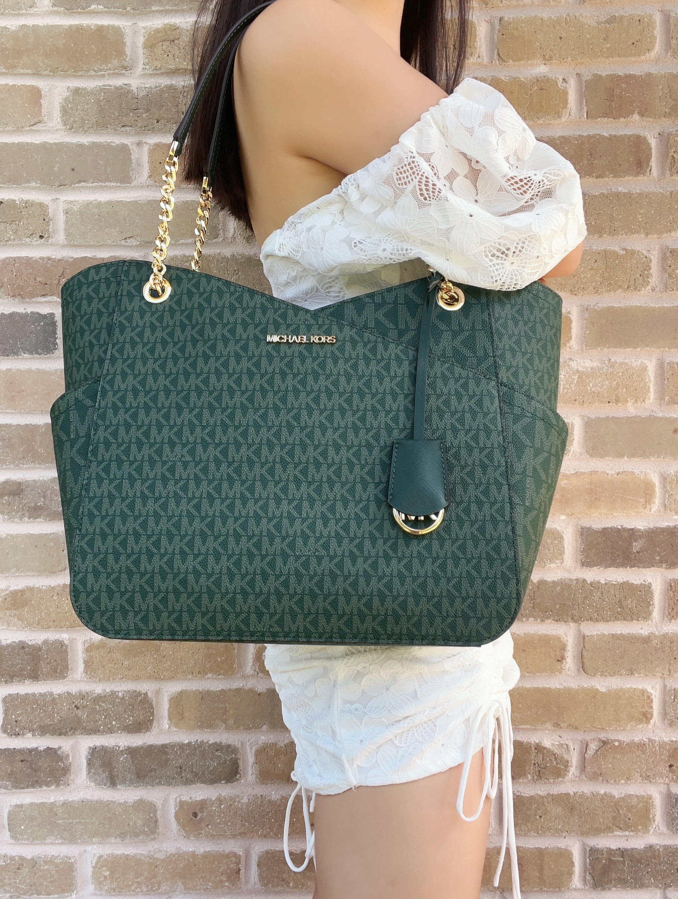 Michael kors jet set chain large shoulder tote sale