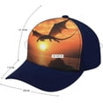 thumbnail image 2 of Sea Sunset Flying Dragon Baseball Cap Classic Golf Cap Soft Dad Hat Multicolor Adjustable Low Profile Hat Unisex, 2 of 6