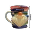 thumbnail image 5 of Yooshoverk Hand Painted Dwarf Book Stack Mug Fantasy Novelty Coffee Cup 12oz Ceramic Book Lover Gift Unique Desk Ornament Reading Themed Drinkware, 5 of 5