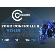 Custom Controllerzz Wireless Controller for Microsoft Xbox Series X/S & Xbox One - Custom Soft Touch Feel - Custom Xbox Series X/S Controller (X/S Galaxy)