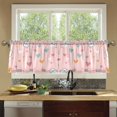 thumbnail image 4 of Yayeee Kitchen Curtains Set of 2 Light Filtering 57"x36" Over Sink Window Panels, Love in The Air, 4 of 7