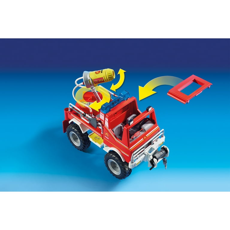 PLAYMOBIL Fire Truck Vehicle Playset (56 Pieces) 