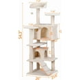 thumbnail image 2 of LINJH 54 in Cat Tree Tower for Indoor Cats Multi-Level Cat Condo Cat Bed Furniture with Scratching Post Kittens Activity Center, 2 of 9