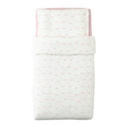 Ikea Himmelsk 4-piece Pink Crib Bed Linen Set