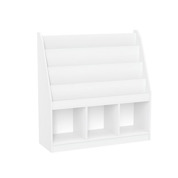 Bibliothèque avec trois casiers pour enfants - Blanc