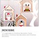 thumbnail image 2 of Ounissouiy Colgante de de Navidad, adornos colgantes huecos coloridos, placa para puerta, artesanías DIY, percha de alce para muñeco de nieve de Kits de decoración para fiestas Muñeco de nieve, 2 of 6