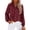 Red, variant on Boho Tops for Women Blouses for Women Dressy Casual V Neck Floral Printed Puff Yellow Tops Loose Trendy Fall