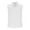 White, variant on LADIGASU Men'sCasual And able Loose Button Sleeveless Stand Up Collar Shirt