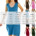 thumbnail image 5 of Kukoosong Women's Scoop Neck Sleeveless Dress, Casual Cotton Linen Tank Dress, Loose Midi Tunic Dress with Pockets for Summer, 5 of 6