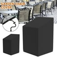 thumbnail image 2 of Housse de Chaise Empilable Imperméable en Tissu Oxford 210D, Housse de Chaise de Jardin Robuste, Housses Empilables pour Chaises d'Extérieur avec Sac de Rangement pour Chaises Empilables d'Extérieur, 2 of 8