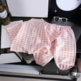 thumbnail image 2 of LYHaoo Sleepwear Cute Cartoon Girls Boys Summer Pajama Set Sleepwear Kids Toddler Homewear Outfit Soft Comfortable Casual Loungewear For Baby Children 4-5 Years(Pink), 2 of 3