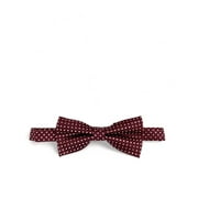Maroon Classic Diamond Patterned Bow Tie
