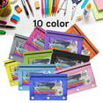 thumbnail image 6 of DoDoMagxanadu 3 Ring Binder Pencil Pouch with Zipper, Pencil Case with Rivet Enforced 3 Ring for School Supplies, 20 pack Clear Window Pencil Bag for Binder, 6 of 8