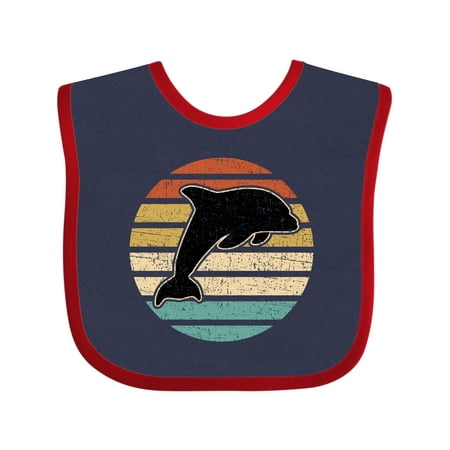 

Inktastic Dolphin Cute Beach and Vacation Gift Baby Boy or Baby Girl Bib