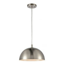 CN700152-Thomas Lighting-1 Light Pendant-Brushed Nickel Finish    -Traditional Installation