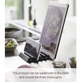 thumbnail image 6 of Yamazaki Home Phone and Tablet Stand - Aluminum, Black, Aluminum, No Assembly, 6 of 7