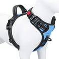 thumbnail image 4 of No Pull Dog Harness Medium Reflective Front Clip Vest with Handle,Adjustable 2 Metal Rings 3 Buckles,[Easy to Put on & Take Off](M, Orange), 4 of 4