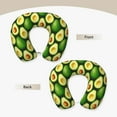 thumbnail image 3 of KLL Avocado Pattern Memory Foam Cervical Neck Pillow Versatile U-Shaped Pillows for Home/Office/Camping/Travelling/Soft Washable Cover, 3 of 8