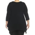 thumbnail image 3 of White Mark 3/4 Sleeve Empire Waist Top with Pockets (Women's & Women's Plus), 3 of 5