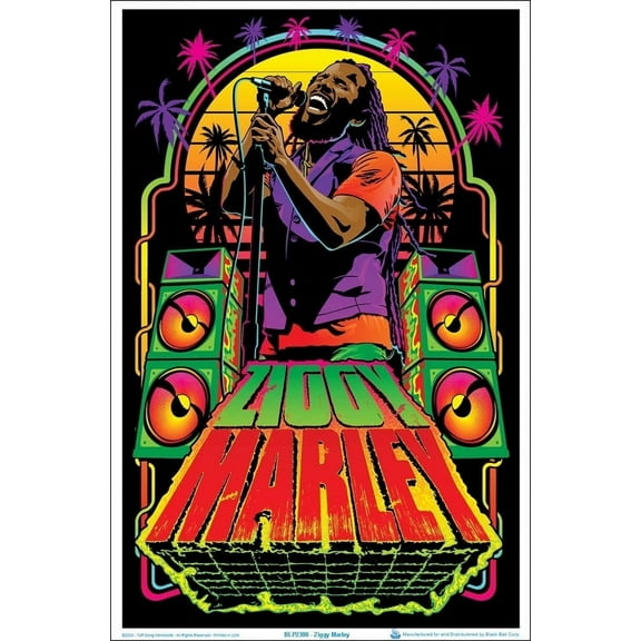 Ziggy Marley Blacklight Poster 23" x 35"