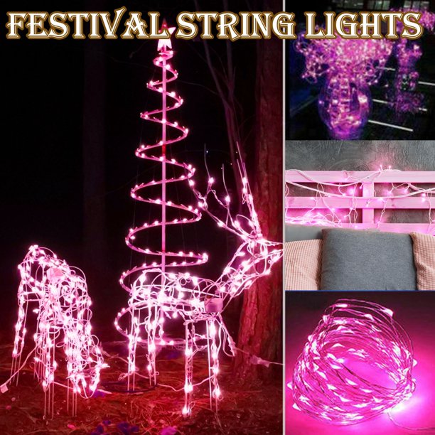 Lights 3 M 30LED Cell Battery Powered Silver Copper Wire Mini Festival String Lights
