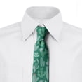 thumbnail image 2 of Floral Necktie, Succulents and Cacti Art, Dress Tie, 3.7", Sea Green Seafoam and Rose, by Ambesonne, 2 of 3
