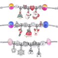 thumbnail image 5 of Pulsera navideña de bricolaje Colgante de moda Pulsera de aleación de cristal de colores, 5 of 5