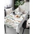 thumbnail image 3 of Green Brown Botanical Tablecloth Rectangle Table Cloths 54x108 , Waterproof Tablecloth Outdoor Table Cloth, Farmhouse Eucalyptus Leaves Washable Table Cover for Kitchen Dining Party, 3 of 7