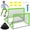 Green, variant on Kids Soccer Goal for Backyard Set - 2 Set of 6X4 / 4X3 ft Toddler Soccer Nets Training Equipment,Soccer Ball,Pop Up Portable Soccer Set for Kids and Youth Games and Training Goals Ages 3-16 Gift
