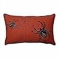 thumbnail image 3 of Pillow Perfect 612317 Toile d'Araignée Broderie Coussin Rectangulaire&44; Orange, 3 of 4