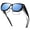 Black Frame Blue Lens, variant on Polarized Fit Over Glasses Sunglasses for Women Men Trendy Square Wrap Around Shades UV Protection BlackGrey