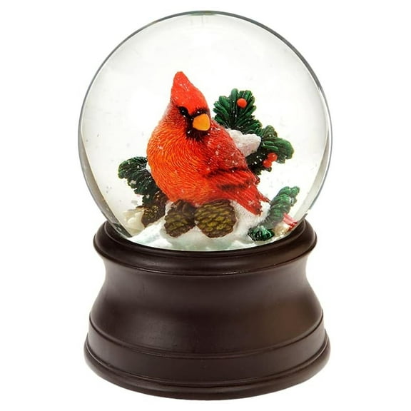 Hand Crafted Cardinal Snow Globe from