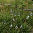 thumbnail image 3 of 12 piezas de adornos para árboles de Navidad con forma de gota de hielo de carámbano de cristal, 3 of 5