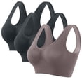 thumbnail image 1 of Fiudx Sujetador Sin Costuras, Ropa Interior de Yoga de Tela Suave, Bralette Deportivo de Cuello Redondo, Ropa Informal de Verano, Moda Fitness para Mujer, Se Recomienda Lavar a Mano., 1 of 4