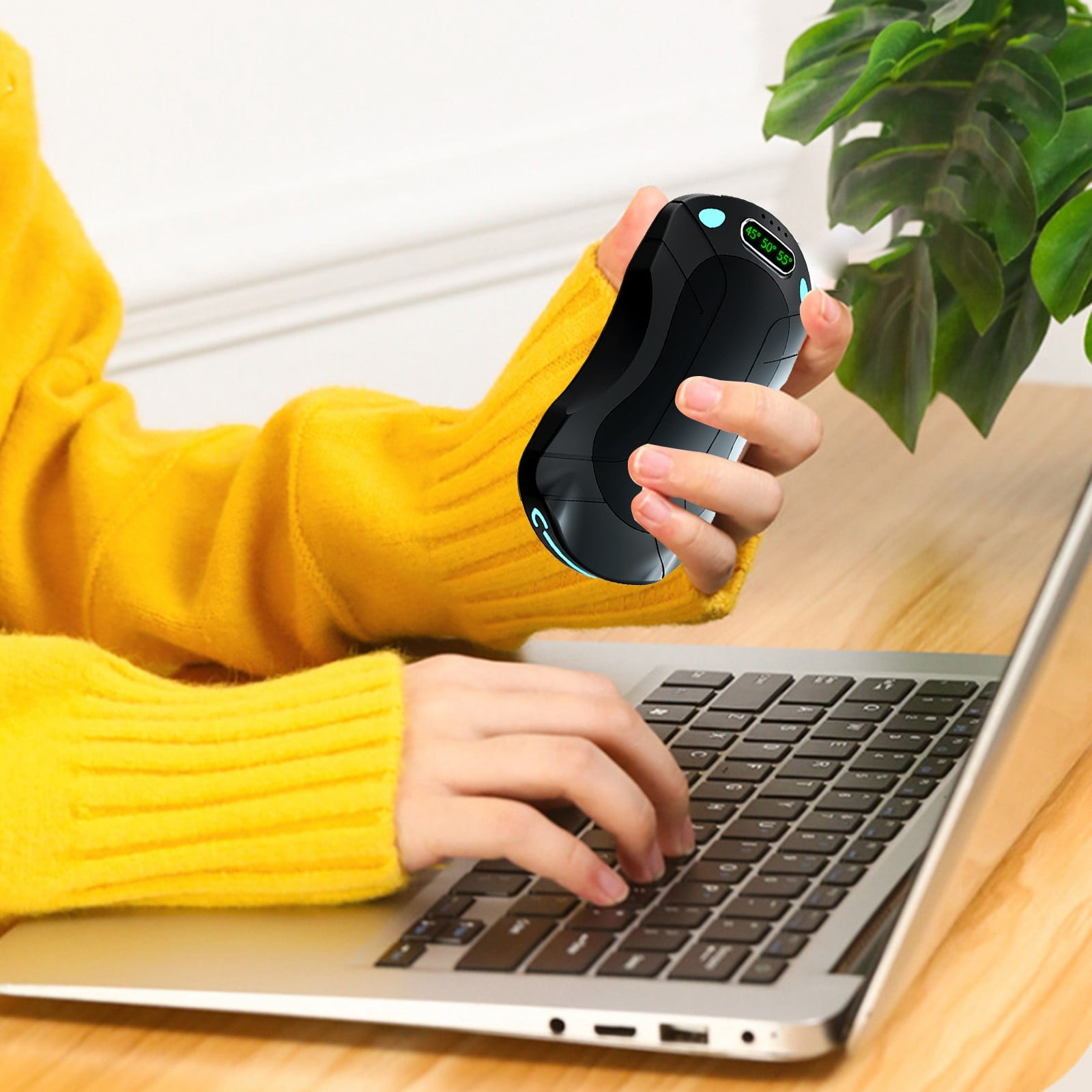 Mini Hand Warmer USB Rechargeable Split Heating Pouch Long Lasting Portable Personal Warmer for Winter Outdoor Activities