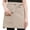 Khaki, variant on HomeLife Unisex Waterproof Half Apron with Pocket Waitress Chef Waist Apron Resistant Restaurant Cafe Lace-up Short Apron