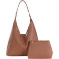 thumbnail image 1 of LHSHIDU Slouchy Bags for Women Retro Vegan Leather Purse Luxury Designer Shoulder Bag Fashion Shopping Tote Bag 2pcs, 1 of 9