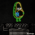 thumbnail image 2 of Craftnamesign Avocado Drunk Neon Sign, Beer Club LED Sign, Beer Shop Decor, 2 of 4