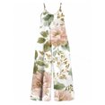 thumbnail image 5 of Women'S Casual Paisley Pattern Omper Spaghetti Strap Wide Leg Jumpsuit Summer Outfits With Pockets, 5 of 5