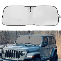 JJMY Custom for 2018-2024 Jeep Wrangler JL JLU Windshield Sun Shade Foldable Cover , 1 Pack