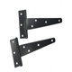 thumbnail image 4 of Promoción, bisagra en T, bisagra triangular, bisagra en T resistente, triángulo galvanizado de 4 pulgadas, negro, se puede utilizar para colgar puertas de armarios, puertas de jardín, cajas de madera,, 4 of 5